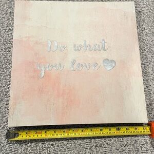 Inspirational Pink and Silver Wall Art